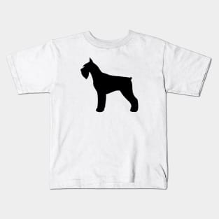 Giant Schnauzer Silhouette Kids T-Shirt